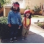 Children in funny costumes