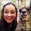 Girl and kangaroo