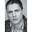 Black and white photo of Wentworth Miller