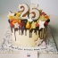 25 سال کے لئے کیک