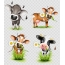 Cows on a transparent background