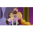Shot from a cartoon about Rapunzel