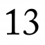 Red number "13"