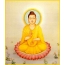 Painted buddha