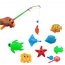 Toy fishing pole and fish