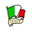 Italian flag of vegetables