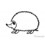 Hedgehog for coloring. <img class = "alignnone size-large