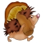 Hedgehog ከ እንጉዳይ ጋር