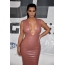 Kardashian yn 'e dúdlikens fan' e jurk mei in djippe hals