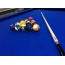 A pool table