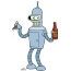 Bender on a white background