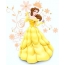 Belle on a white background