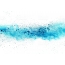 Explosion of blue paint on white background