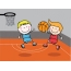 Basketbalový obrázok pre deti