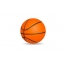 Basketbalový lopta na bielom pozadí