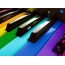 Multicolored keys