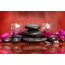 Massage with black stones