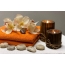 Aroma Candles, stones, orchids