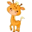Roztomilý žirafa