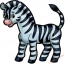 Painted zebra
