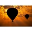 Beautiful sunset balloons