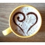 Heart in coffee