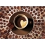 Heart in a cup of coffee