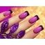 Lilac manicure