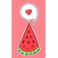Watermelon for drawing