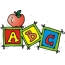 Children's picture English letters