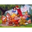 Snow white and funny gnomes