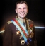 Swart en wyt foto fan Yuri Gagarin