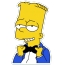 Bart Simpson in a tuxedo