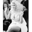 Black and white photo of Anna Nicole Smith