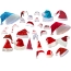 Universal set of Christmas hats
