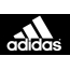 Logo Adidas na čiernom pozadí