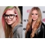 Avril wearing glasses