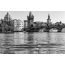 Black and white picture of Prague