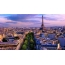 Vakre Paris fra en høyde