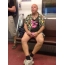 Funny man in the subway