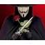 Guy Fox s ružom i mačem