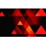 Røde trekanter på en sort baggrund