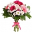 Bouquet fan gerberas en chrysanthemen