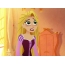 Tiro dun debuxo animado sobre Rapunzel