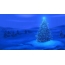 Vianočný šetrič obrazovky, strom