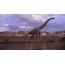 Dinossauro com um longo pescoço