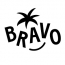 "BRAVO" op in wyt eftergrûn