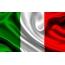 Bandera de italia contra el cielo