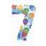 संख्या सात गुब्बारे