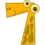 Seven giraffe